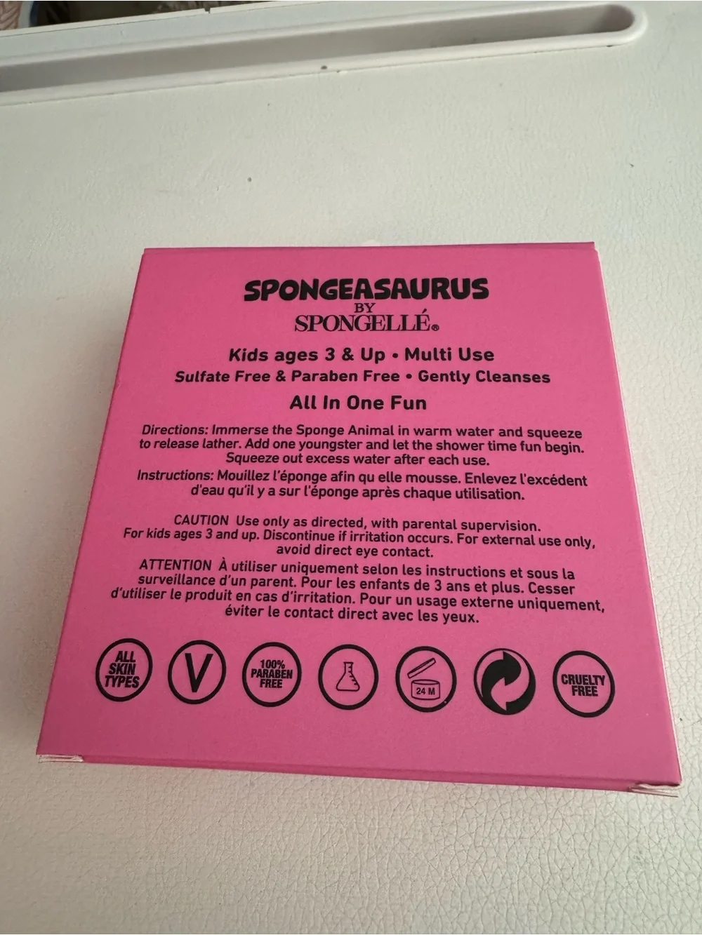 Spongelle Spongeasaurus Sally Stegosaurus Kids Bath Sponge